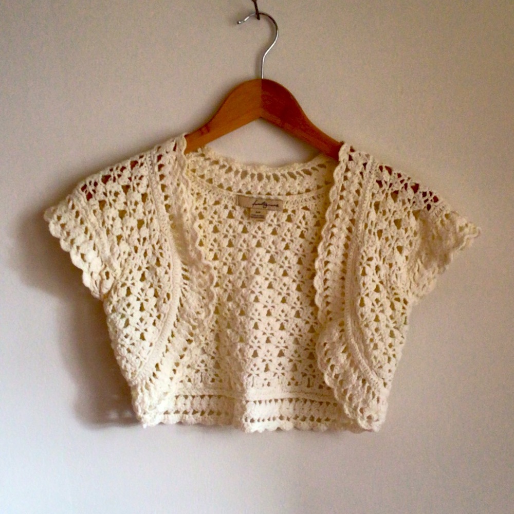 Adorable crocheted shrug